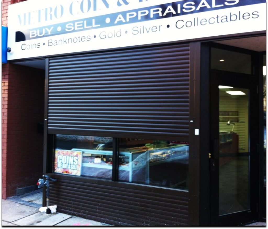 Store front commercial security shutters